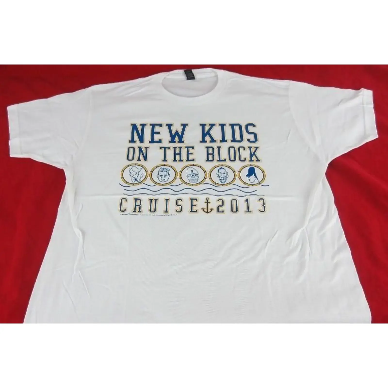 New White Kids on the Block NKOTB Cruise 2013 T Shirt M L XL 2XL vintage Washed Casual Stretched streetwear graphic Slightly
