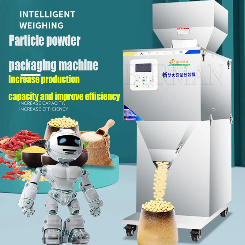 Digital Automatic Auto Weight Powder Grain Spices Bean Coffee Tea Particle Filling Subpackage Machine