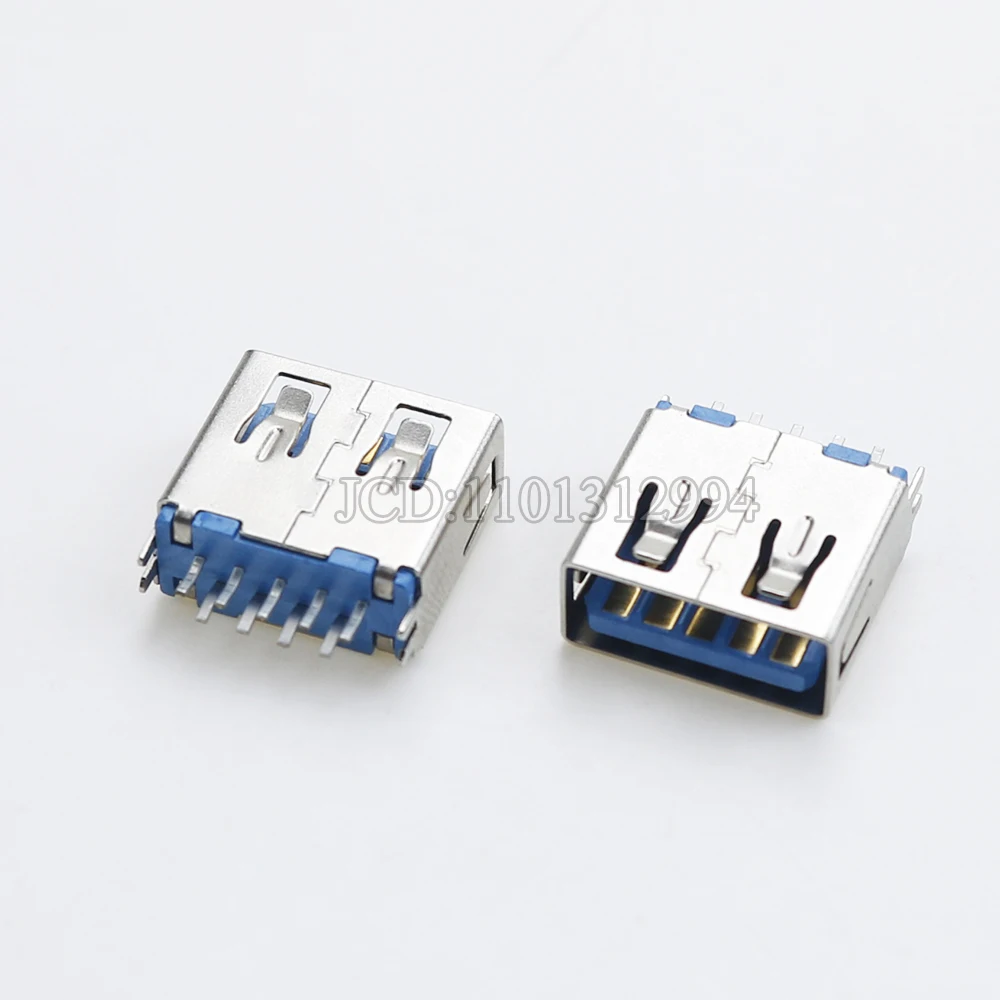 10PCS USB 3.0 Female Connector Micro USB Jack Dual Charging Socket High-speed Data Transmission for Laptop U Disk Printer