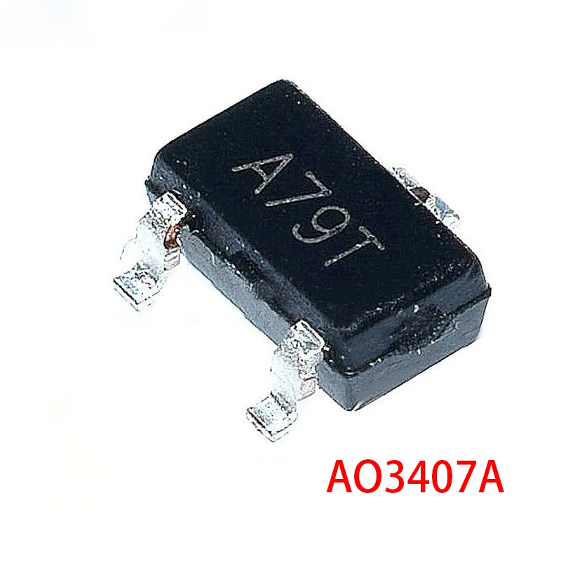 50PCS AO3407A SOT-23 marking: A79T AO3407 SOT23 P-Channel MOSFET New Original