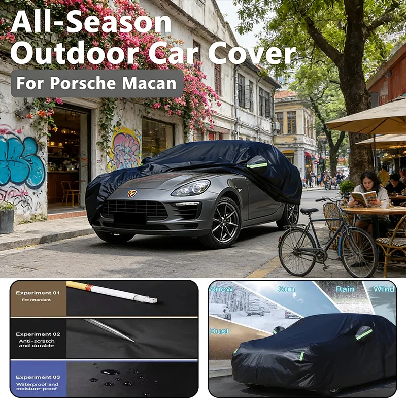 

All-Season Car Cover for Porsche Macan - Outdoor Full Protection, Waterproof Dustproof Heat-Resistant