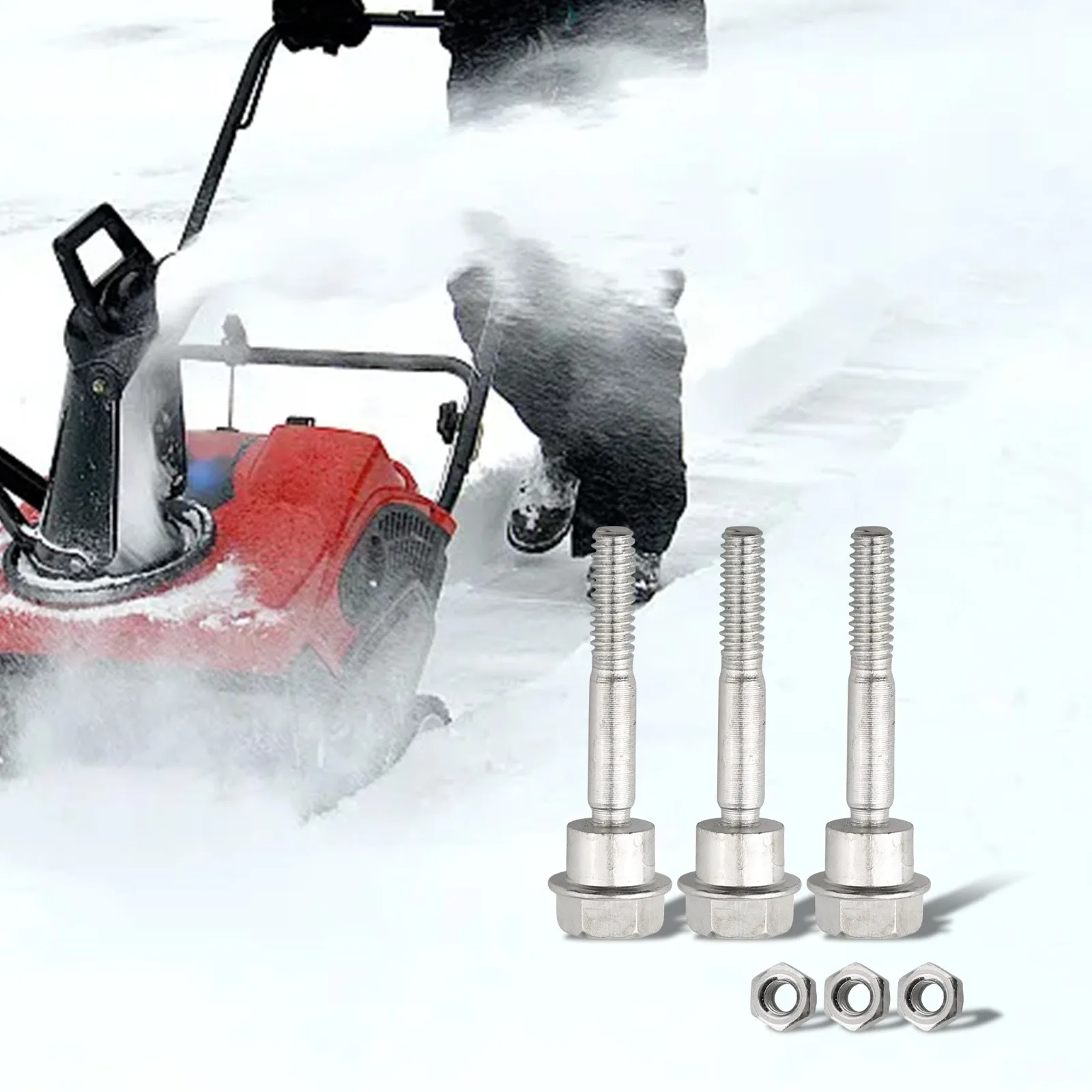 Shear Bolt Nut Assembly for Snow Plows Compatible with 588077501 Features Six Reliable Components for Heavy Duty Use