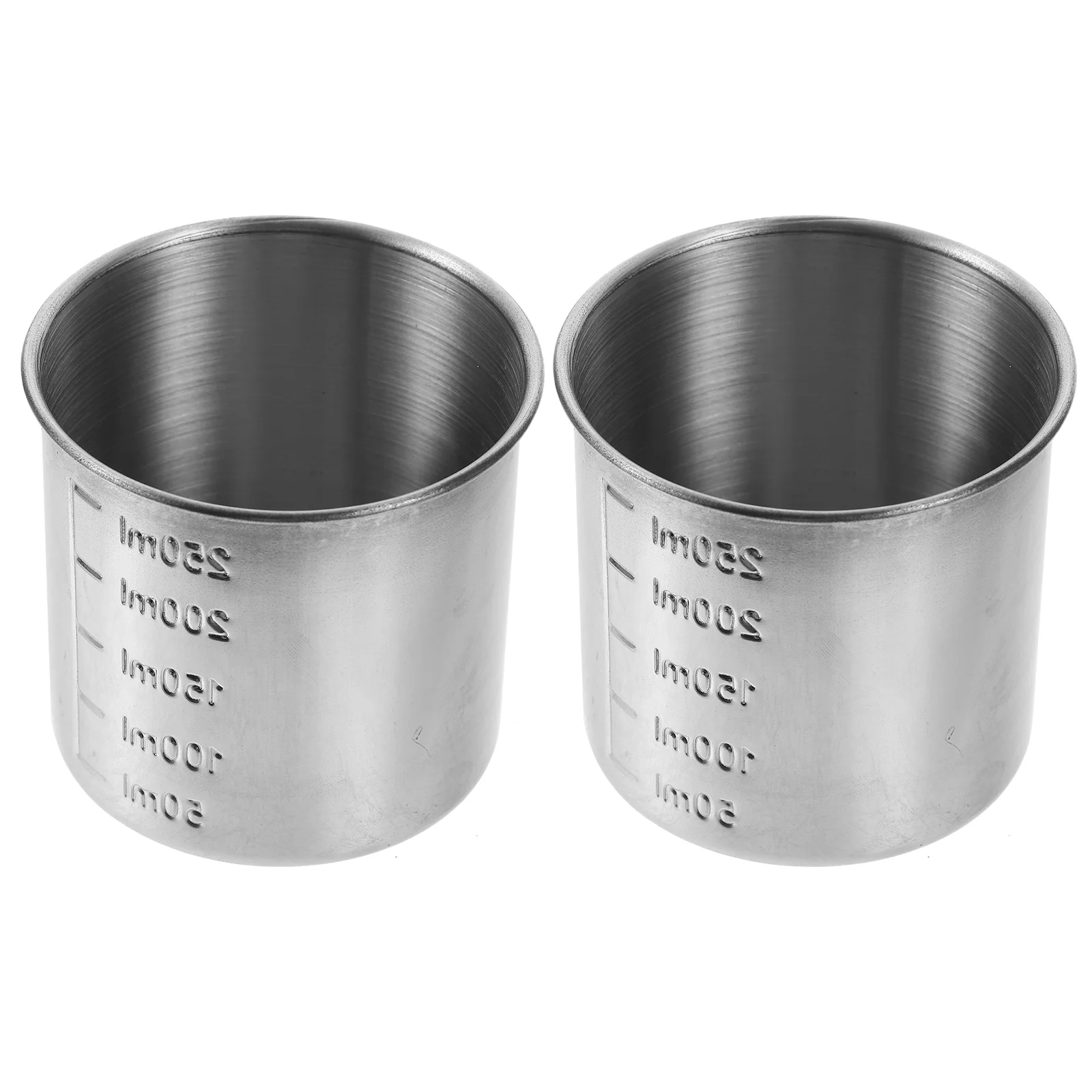 

Measuring Cups Stainless Steel Graduation Rice (304 7cm Without Handle 50g) 2pcs Coffee Mugs Holder Liquid