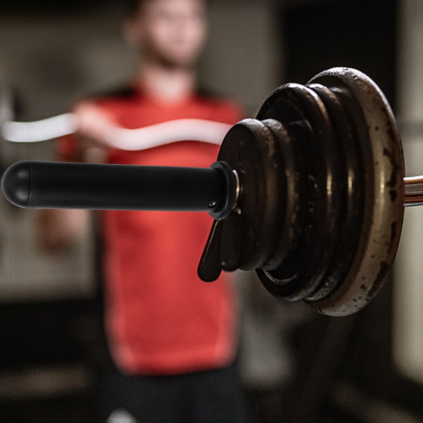 

PP Barbell Handle Sleeve Anti-Skid Grip Protective Cover Anti-Fall Easy Install for Dumbbell Grooming Gym Use Gym Barbell Supply