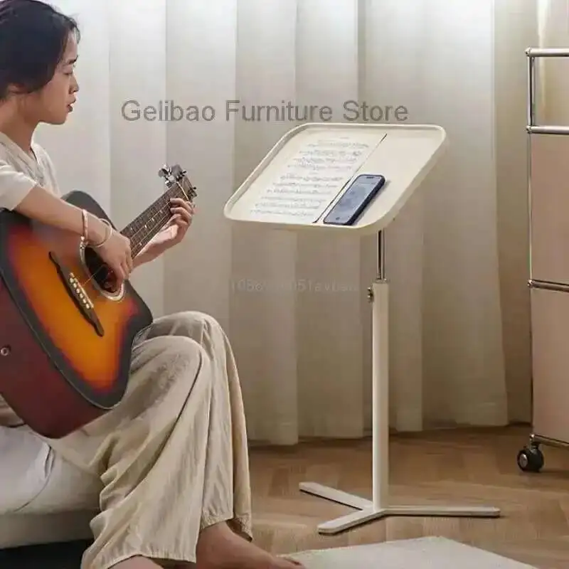 Nordic Lifting Desk Household Mobile Sofa Computer Desk Folding Table Rotating Bedside Table