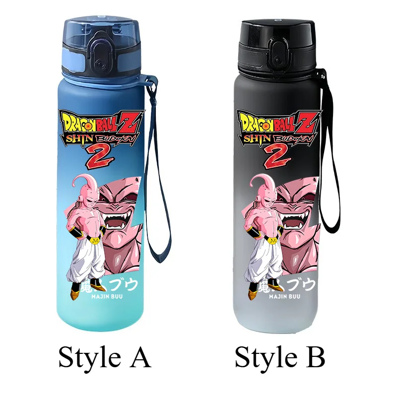 Dragon Ball Z 650ML Portable Leak-proof Flip-top Sports Water Cup Gradient Plastic Drinking Bottle Leak-proof Flip-top Water Cup view 2