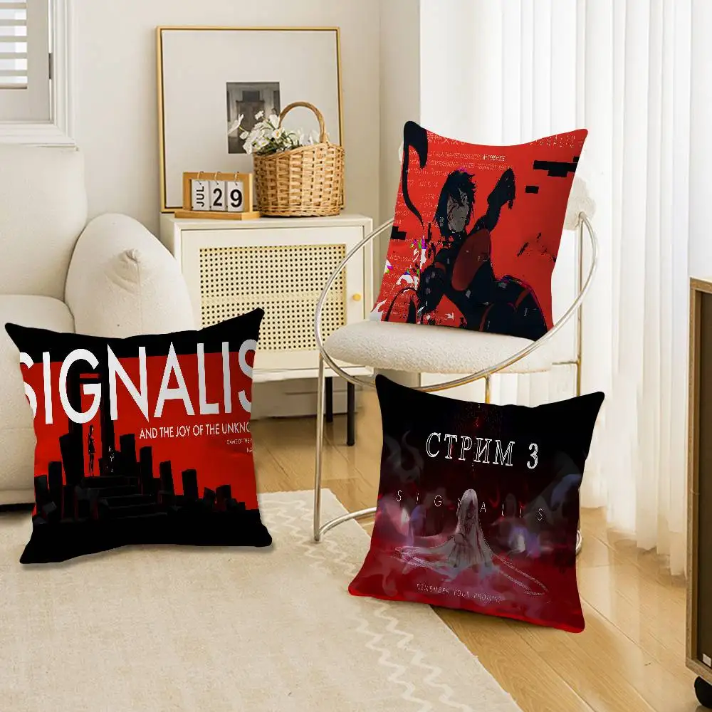 S-Signalis H-HorrorGame Pillow Cover for Bedroom Room and Living Room Sofa Decorative Cushion Cover