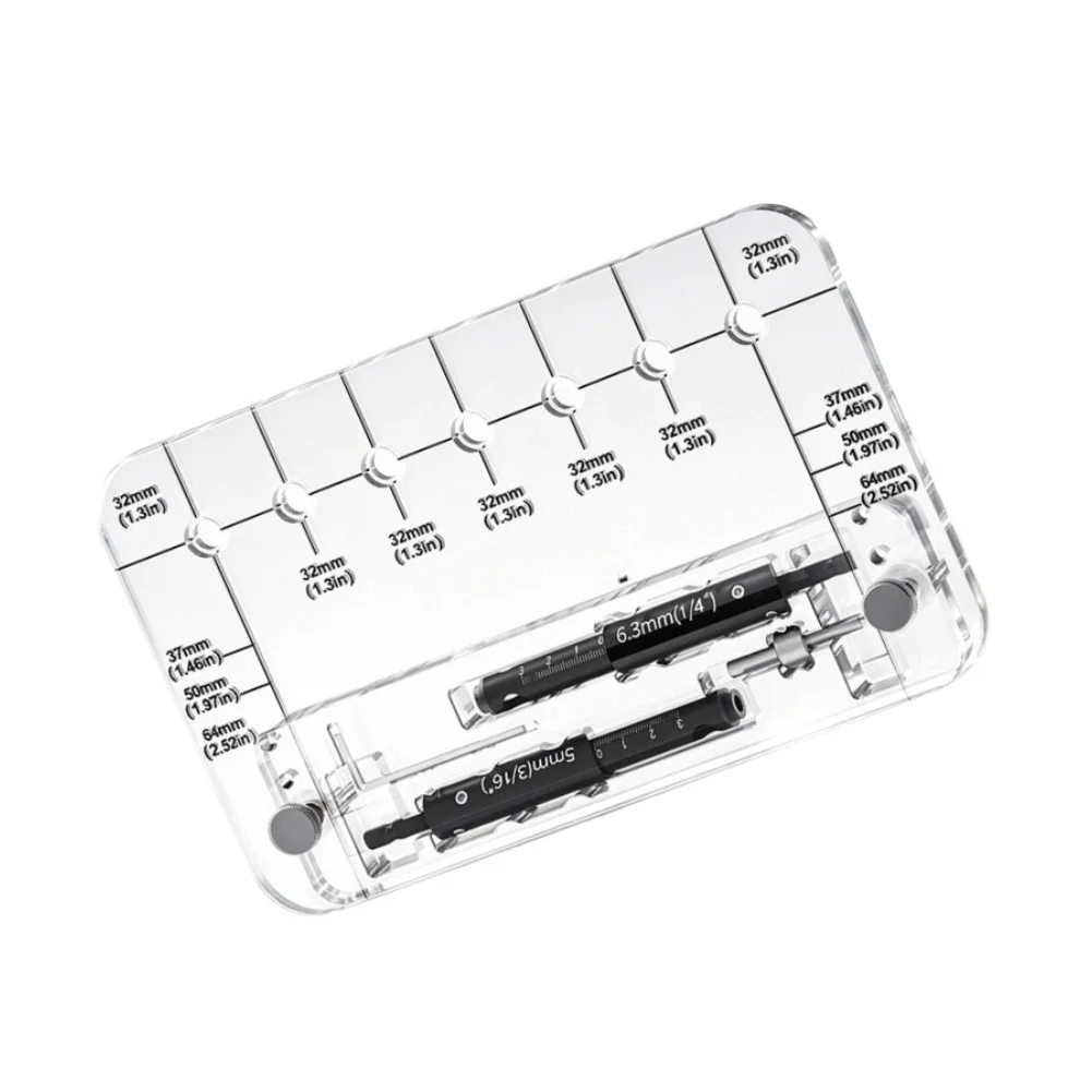 For acrylic Shelf Pin Drilling Jig Tool for Accurate 32mm Hole Positioning Compatible with 37mm 50mm and 64mm Spacing Patterns