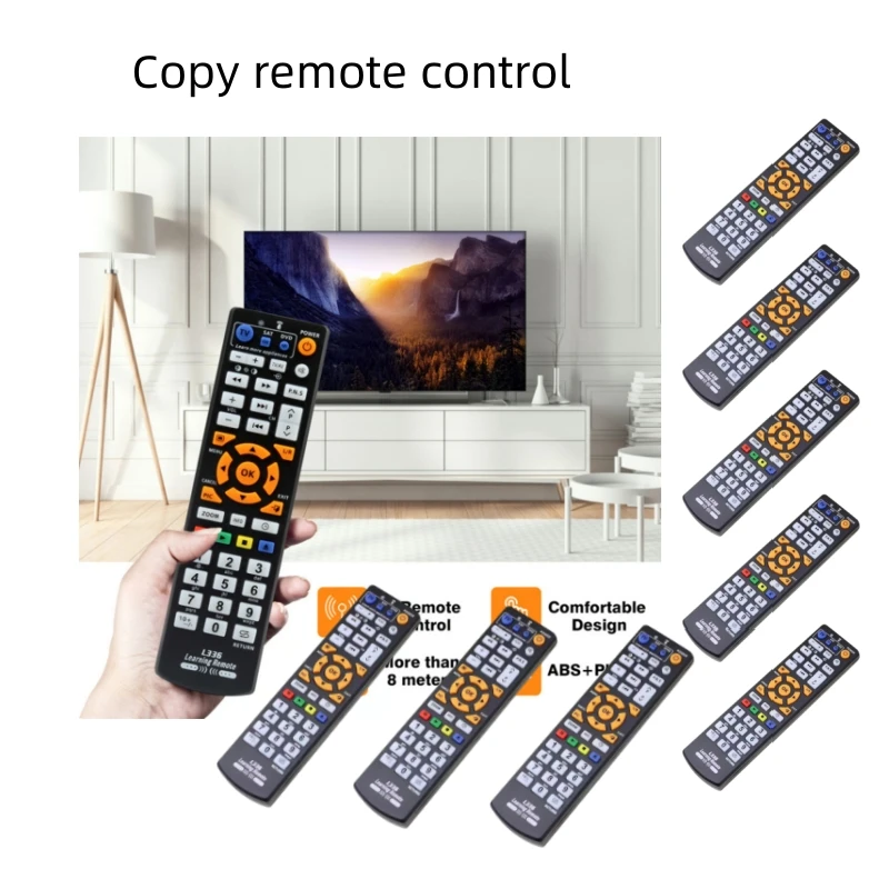 4/2/1pcs Universal Smart L336 IR Remote Control With Learning Function For TV CBL DVD SAT STB DVB HIFI TV BOX VCR STR-T Infrared