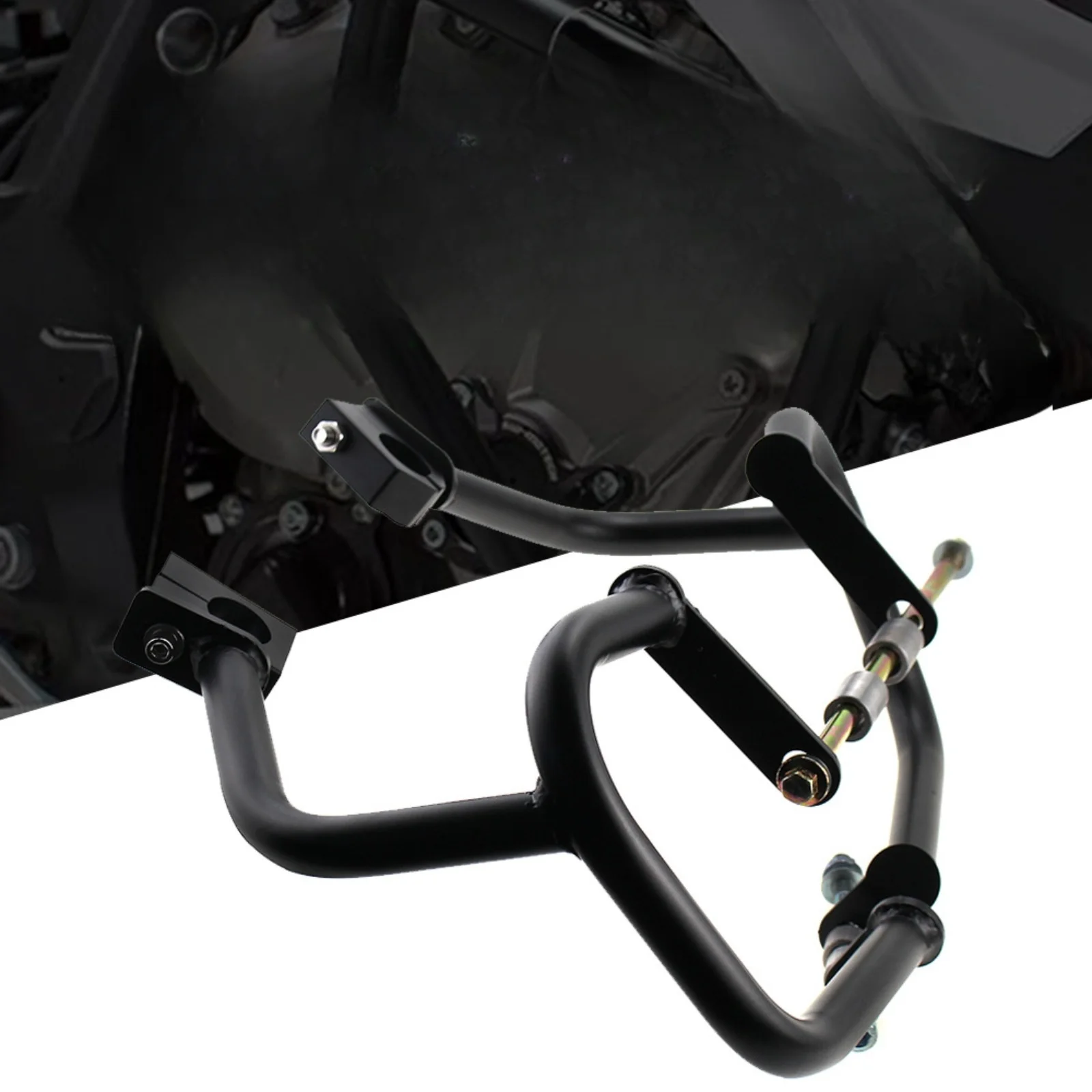 المصد الأمامي لواقي المحرك من الصدمات حماية الإطار لهوندا CB300R 2018 2019 2020 2021 أسود #1