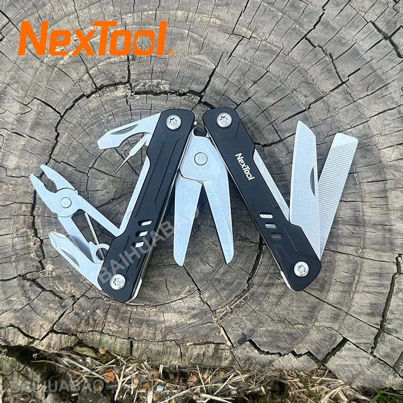 Imagem -02 - Nextool-mini Sailor Scissors Multitools Alicate ao ar Livre Mini Pocket Folding Knife Chave de Fenda Equipamentos Edc 10 em 1