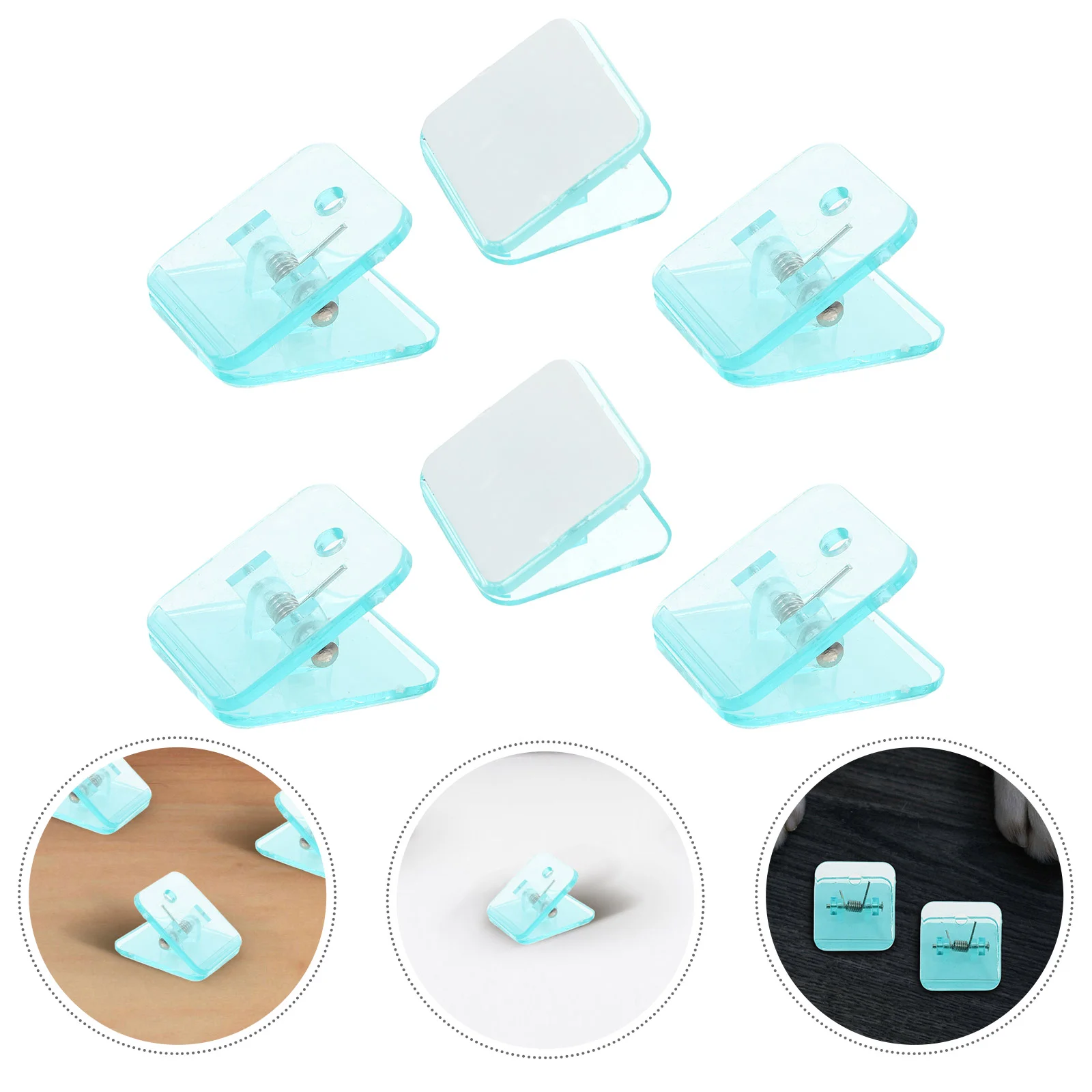 

6 Pcs Pee Pad Holder Outdoor Light Bracket Mounting Plate Wall Ceiling for Fixture Abs