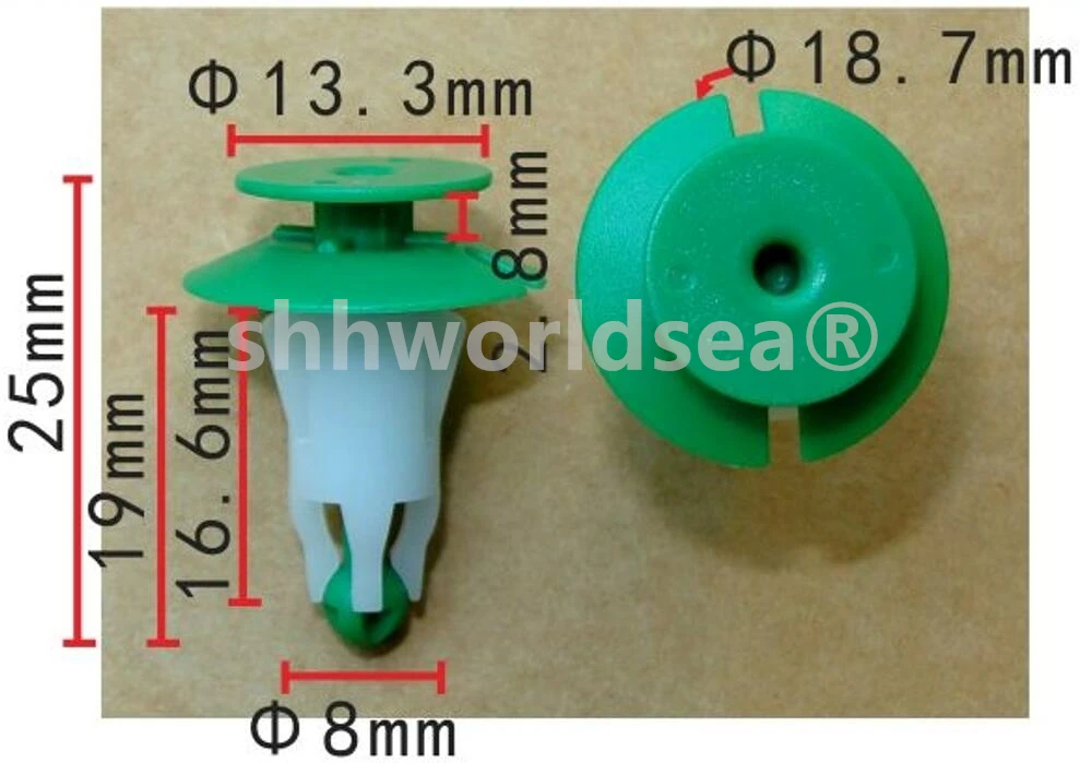 Worldgolden 10 قطعة المصابيح الأمامية الأمامية غطاء المحرك كليب للسيارات الأجزاء الداخلية لأودي فولكس فاجن Q7 Q8 RSQ8 SQ8 4M 0805163 #2