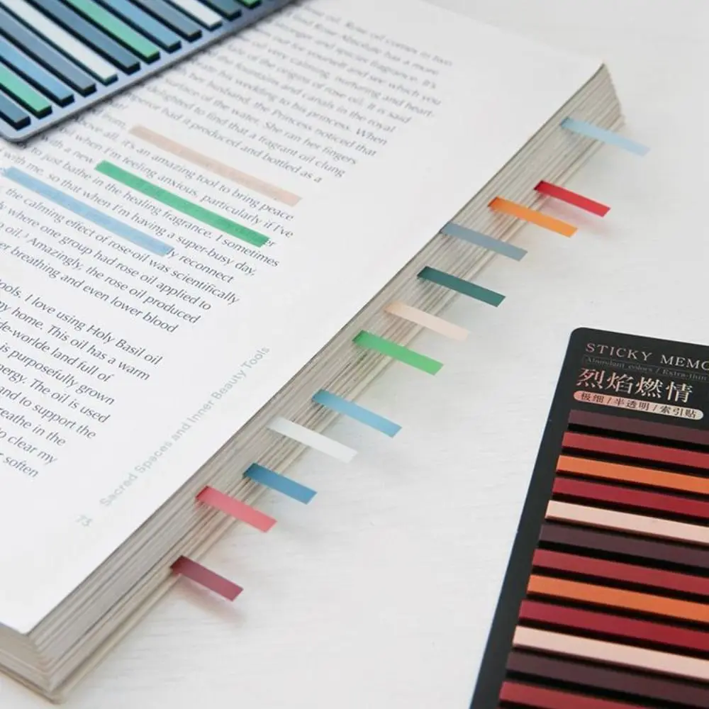 300 Sheets Rainbow Color Index Memo Pad Posted It Sticky Notes Paper Sticker Notepad Bookmark School Supplies Kawaii Stationery
