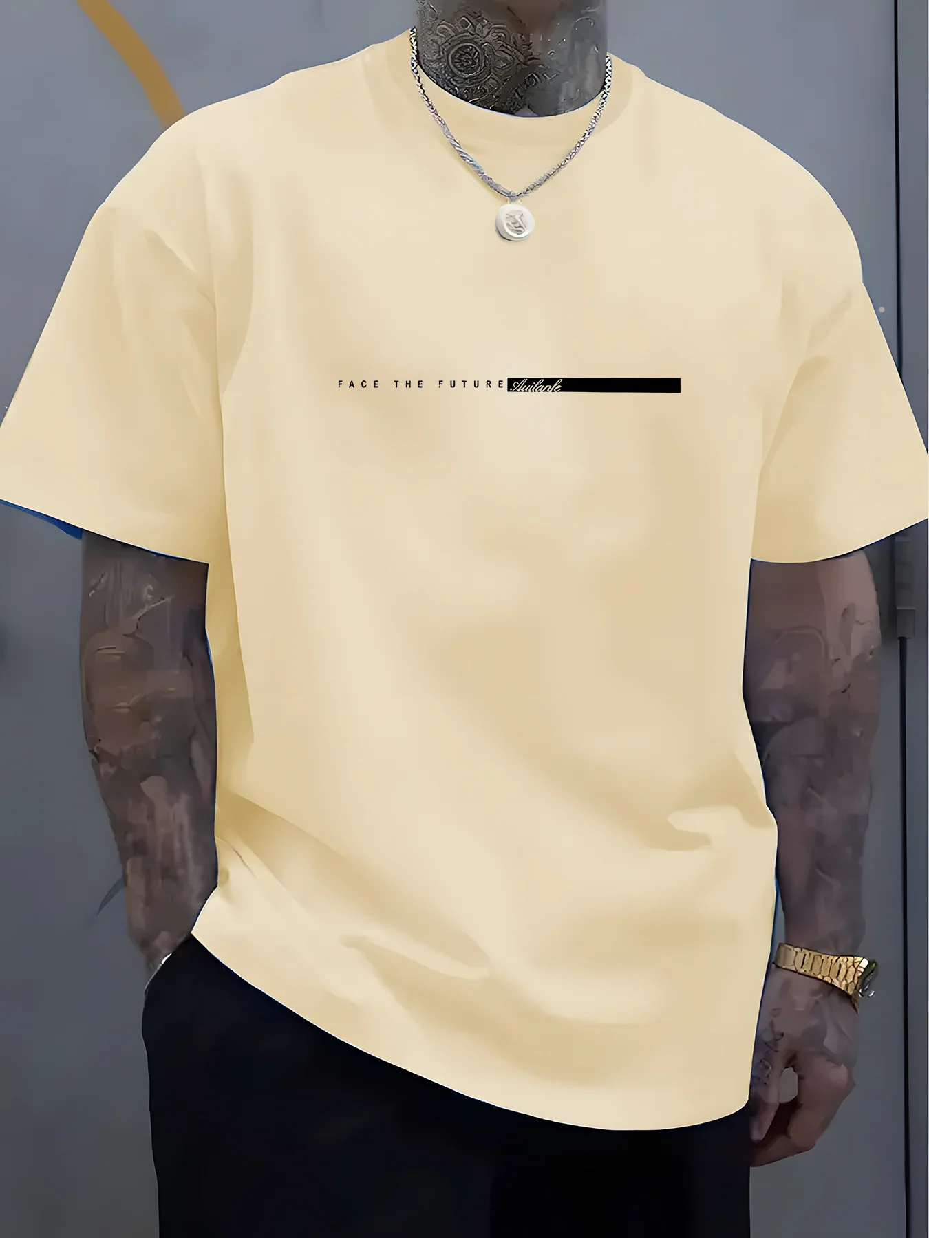 The New Men's T-Shirt for the Summer of 2025 Is Fashionable Casual and Simple The 3D Letter Print Is Soft and Comfortable