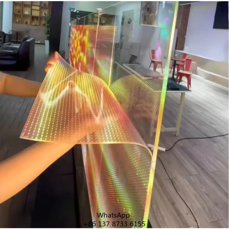 

P8 LED Window Film Transparent Display Light Transmission Energy Efficient For Retail Storefronts