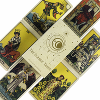 With Paper Guidebook The Classic Tarot Cards Deck 78Pcs For Easy Beginners Fate Fortune Telling Board Game