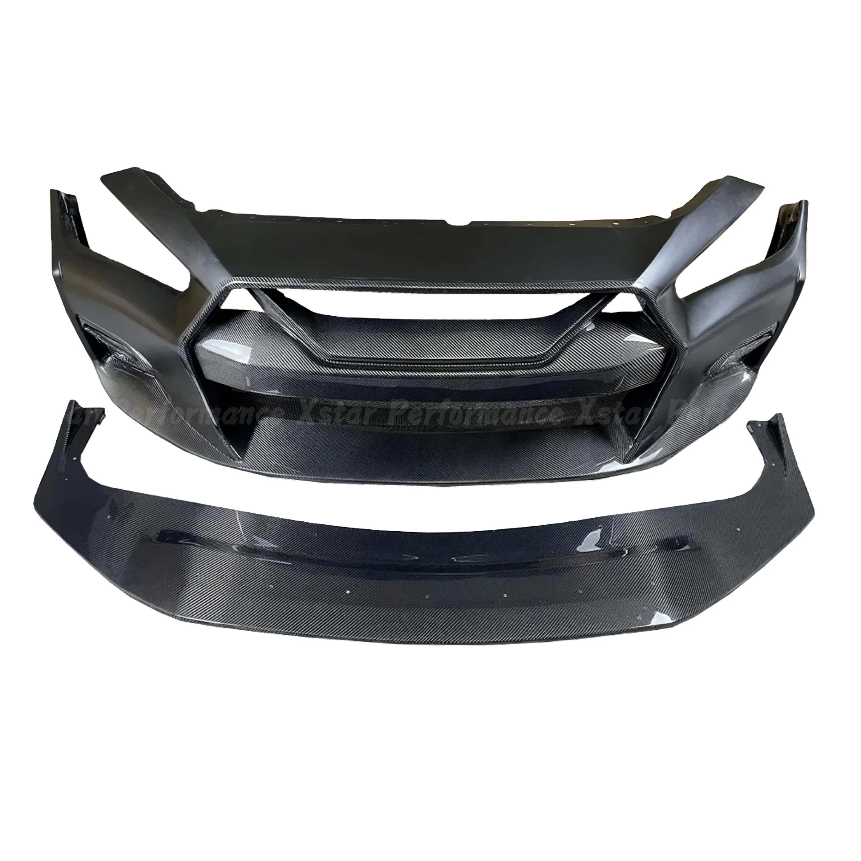 

LB Performance Style Half Carbon Fiber Front Bumper With Front Lip For Infiniti Q50 Body Kit