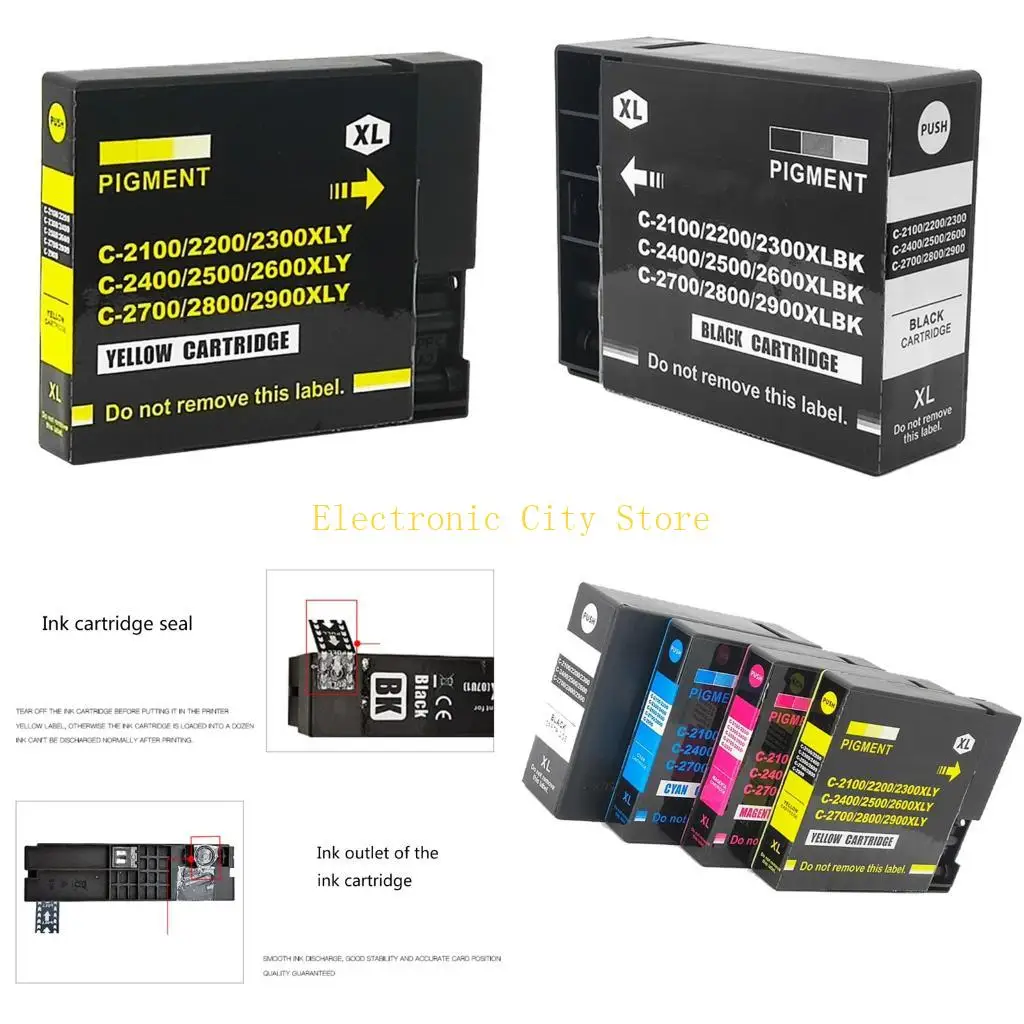 

PGI 2500XL ABS чернила пополнить картридж Crisps Text Printing Universal Compatibility Hu8d