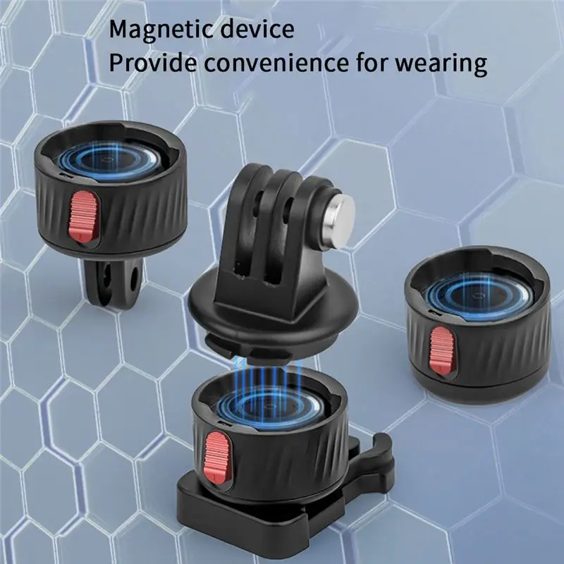 -[A51I Digital]For Gopro Go 3 Sports Camera Magnetic Multifunctional Head Base Adapter Parts Accessories B
