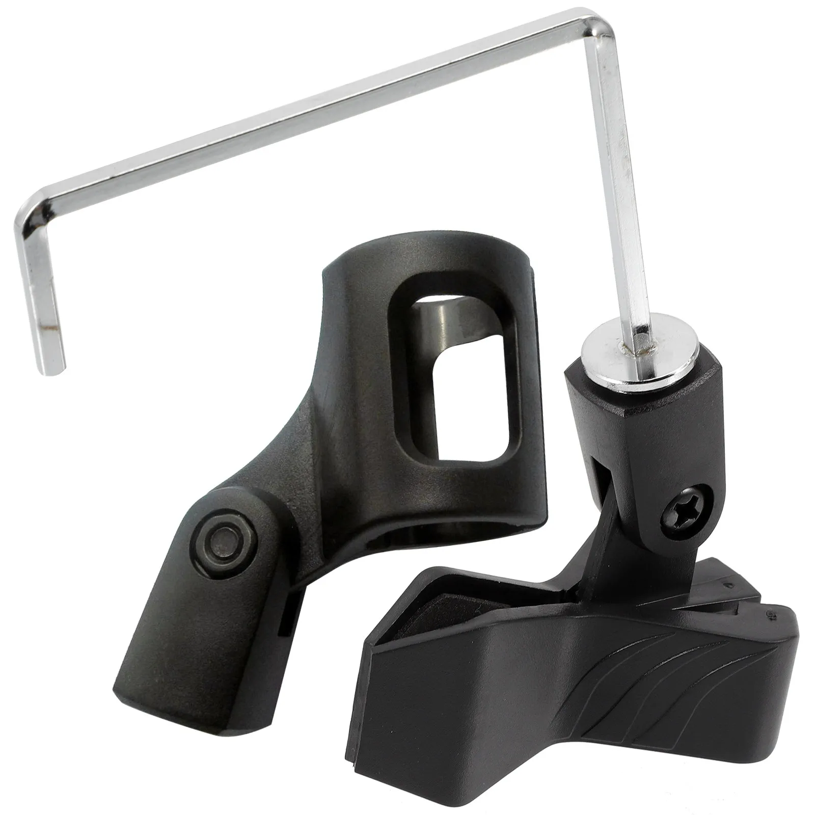 1Set Sax Microphone Clip Metal Mic Holder Professional Vertical Design Microphone Lifter Maximize Sax Sound Volume Mic Stand view 4