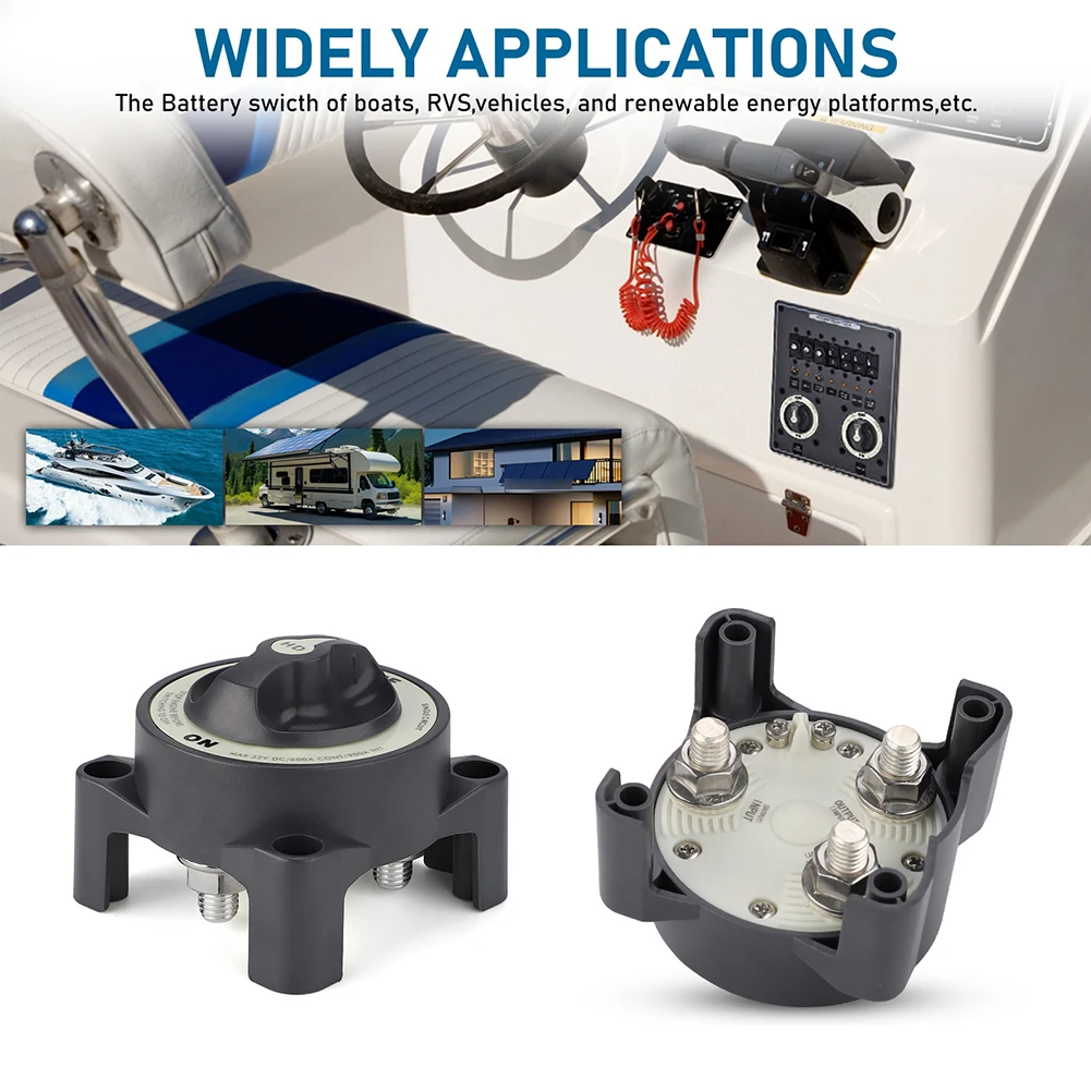 

600A 32V DC Heavy Duty ON Off Battery Switch Single Circuit For Marine RV Truck Vehicle Modification Parts