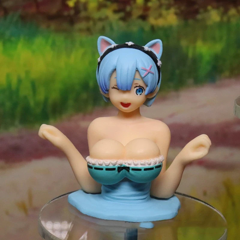 5.5cm Ornament Anime Chest Shaking Kanako Kawaii Action Figure For Car Computer Case Sexy Girl Pvc Collection Model Doll Toys