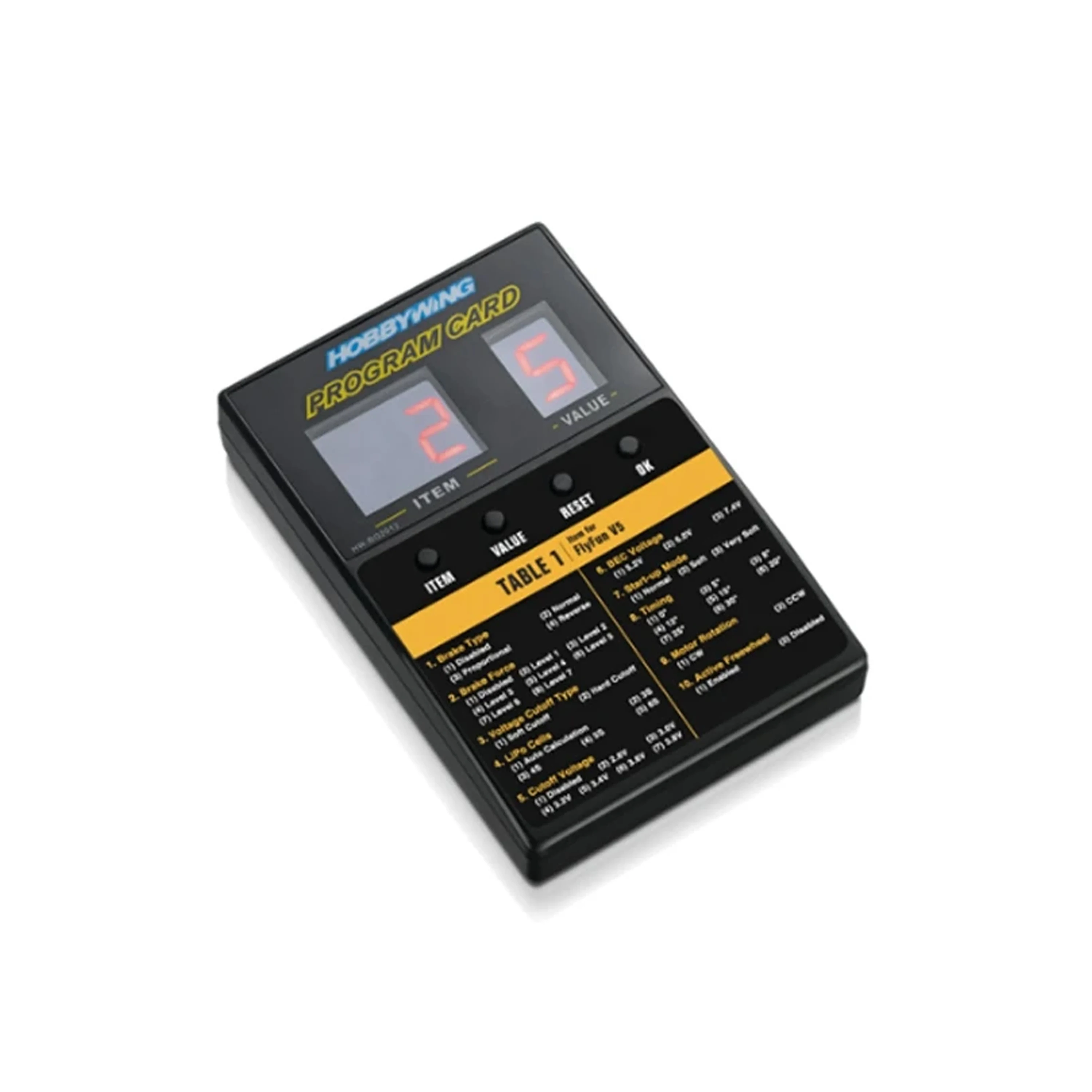 Hobbywing Electronic Speed Controller Brushless ESC V2 15A 30A 40A 50A 60A 80A 100A Programming Setup Box LCD/LED Setting Card