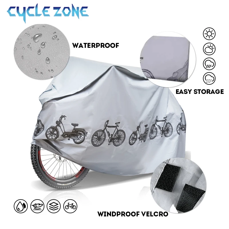 Cubierta para bicicleta, cubierta para lluvia para motocicleta, impermeable, a prueba de polvo, Anti-UV, protección exterior, cubierta para bicicleta de montaña, accesorios para todas las estaciones