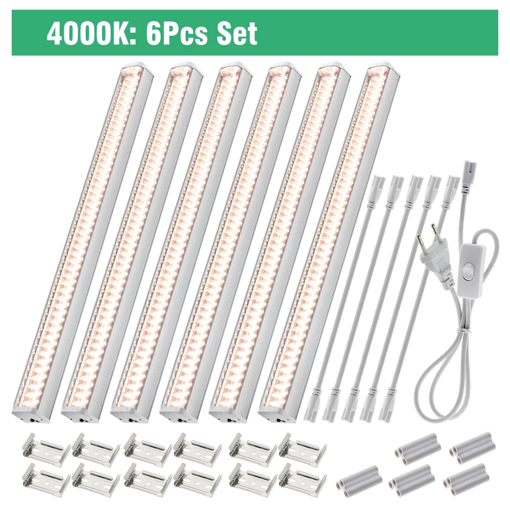 Volledige Spectrum LED Groei Buis 4000 K/Paars/Zonnelicht Plant Lamp Kas Hydrocultuur Bloem Groei Lamp