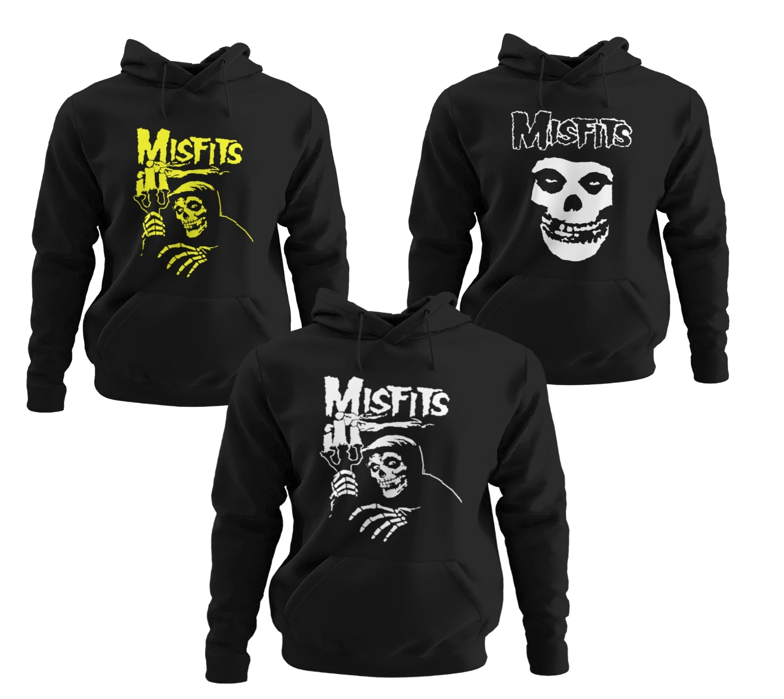 Nuevo Misfits Punk Rock Band Retro Konzert Herren Sudadera con capucha Baumwolle 2026 Otoño Invierno de lujo de alta gama es tanto para hombres como para mujeres