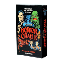 Classic Horror Tarot Cards Psychological Oracle Deck Portable Classic Horror Oracle Full English Version 50-Card Cards Game