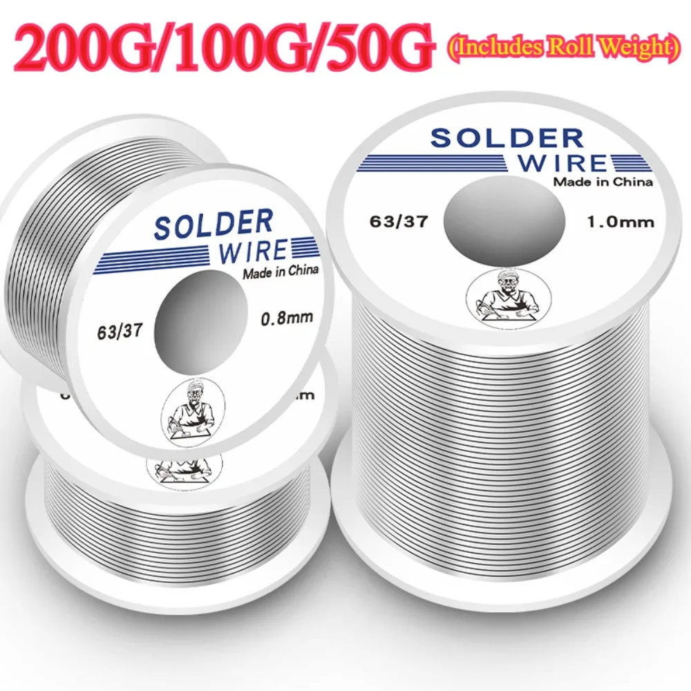 200/100/50/8g High Purity Soldering Wire 0.6/0.8/1/1.2mm Mixed Tin Rosin Core Solder Welding Wire For Electrical Soldering