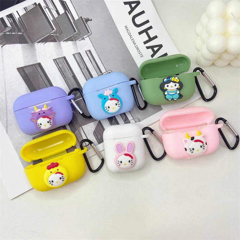 MINISO Sanrio Hello Kitty Earphone Cover For Apple AirPods 1 2 3 Generation Airpods Pro/Pro2 Wireless Bluetooth Headphone Case