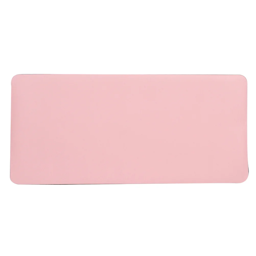 Podkładka pod mysz do gier, prosta, różowa, 30x60x0,2 cm, z podpórką pod nadgarstek, antypoślizgowa, gładka w dotyku, wygodna podkładka do obsługi myszy.