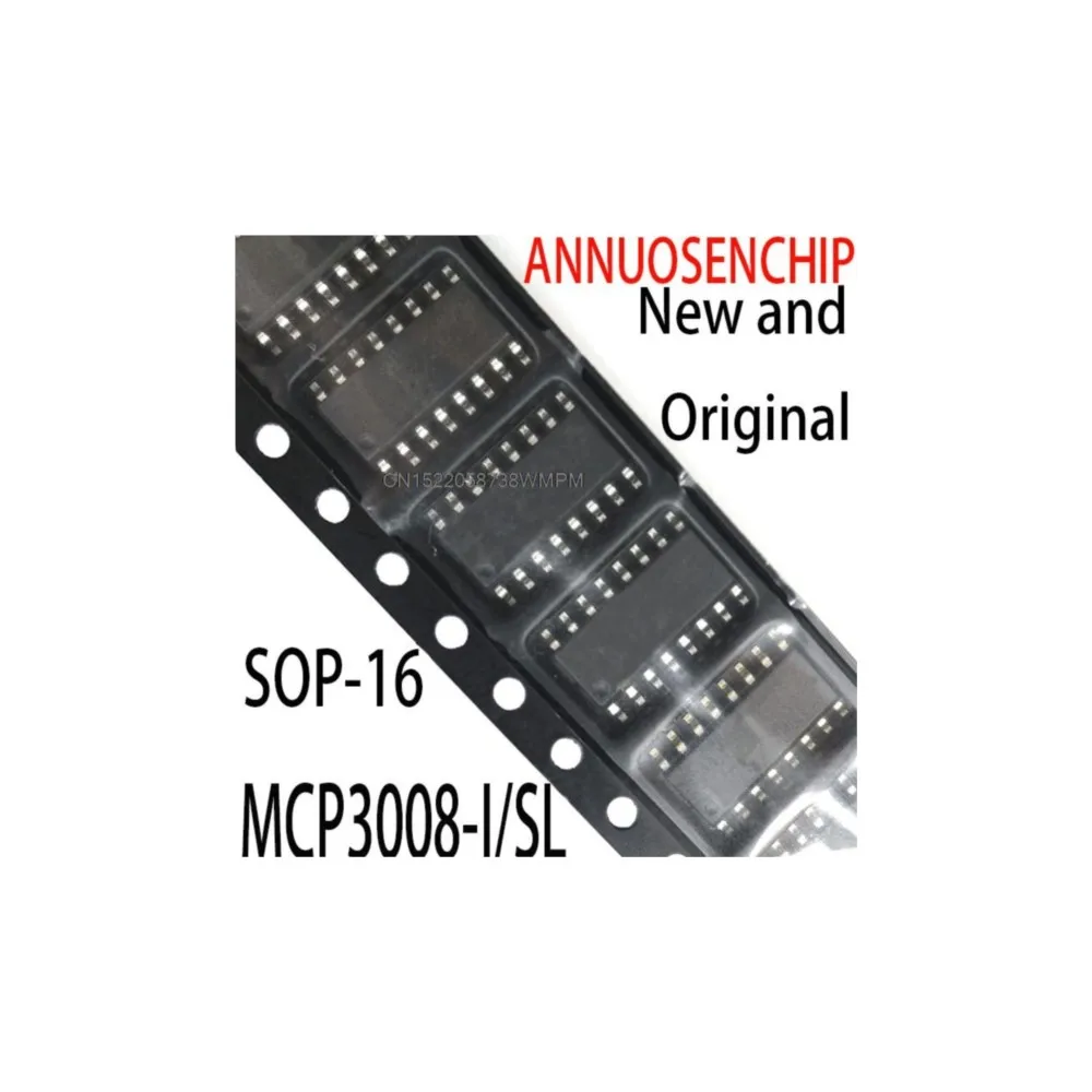 10PCS New and Original SMD MCU MCP3008 MCP3008ISL SOP-16 MCP3008-I/SL
