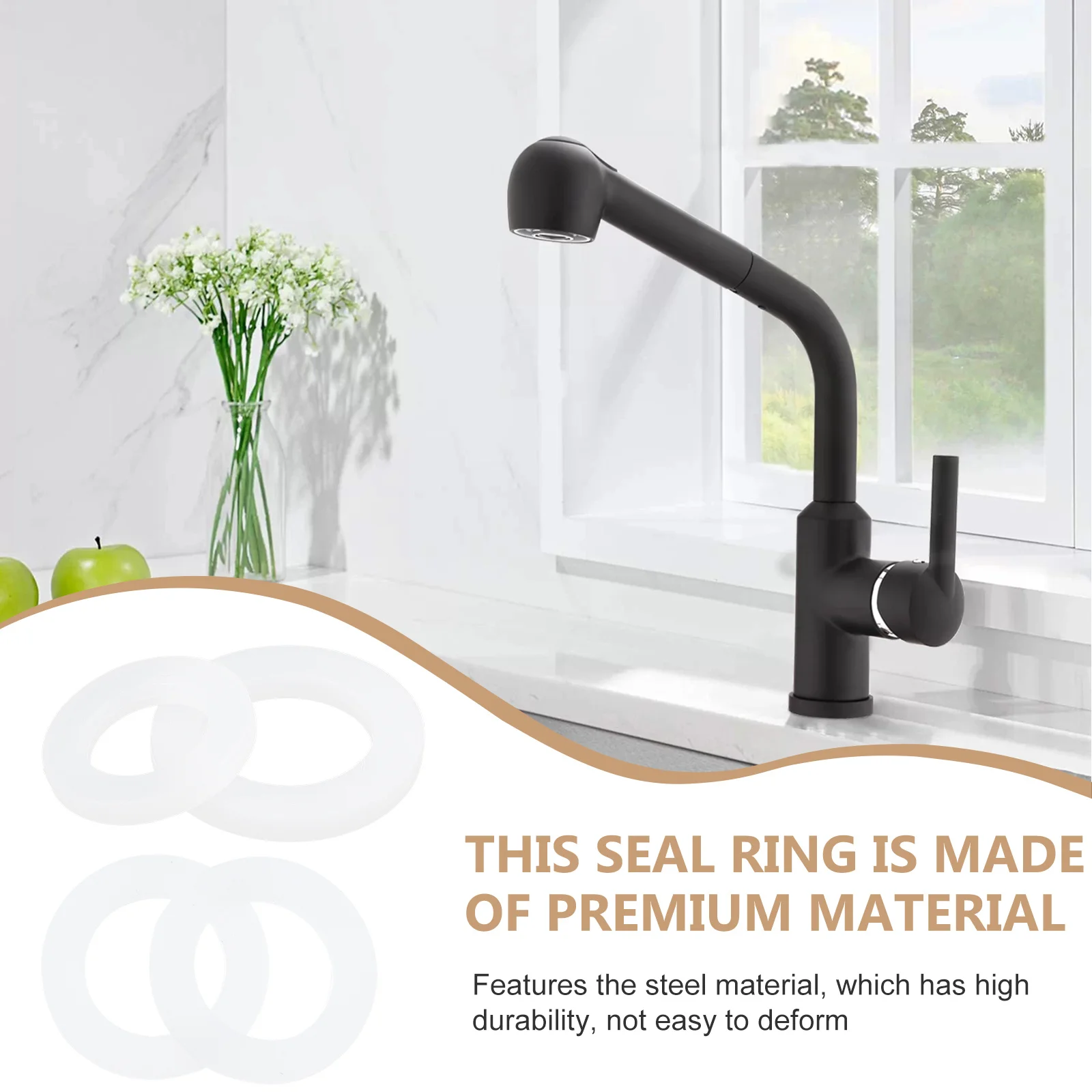 

1 Set 1/2 Inch 3/4 Inch Silicone Grommets Heat Resistant Sealing Washer For Appliance Repair O Ring Kit Flat Washer Assortment