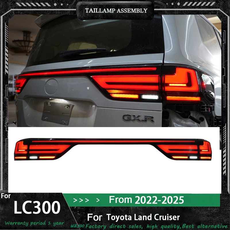 

Car Styling Tail Lamp for Toyota Land Cruiser LC300 2022-2025 LED Tail Light DRL Brake Reverse Stop Lamp Automotive Accessories