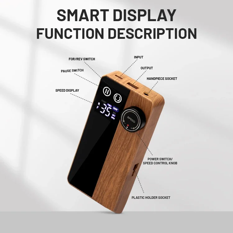 ماكينة حفر أظافر كهربائية محمولة جديدة احترافية بدون فرش 35000 دورة في الدقيقة قابلة لإعادة الشحن مخصصة بدون فرش ماكينة حفر فنية للأظافر