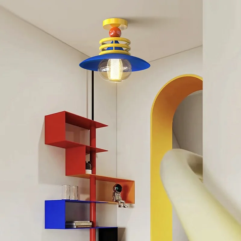 الملونة الرجعية الروك الذراع قلادة أضواء الشمال المنزل غرفة الأطفال ديكور مصباح معلق الثريا طاولة طعام بار Luminaria #2