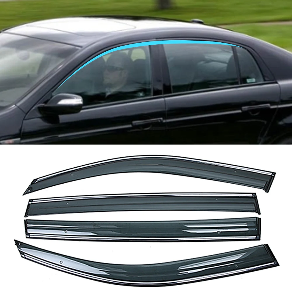 

For ACURA TL 2003-2008 Car Window Sun Rain Shade Visors Shield Shelter Protector Cover Trim Frame Sticker Exterior Accessories