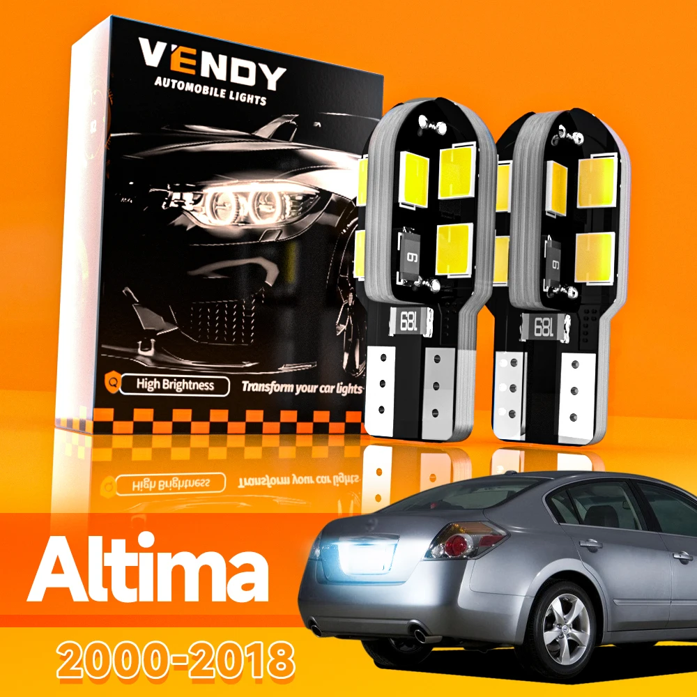 2pcs For Nissan Altima 2000-2018 LED License Plate Light 2001 2002 2006 2007 2012 2013 2014 2015 2016 2017 Canbus Accessories