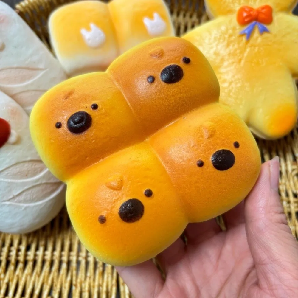 Slow Rebound Simulation Bread Pinch Photo Props Stress Relief Squeeze Stress Toy Hand Relaxation Realistic Food Fidget Toy