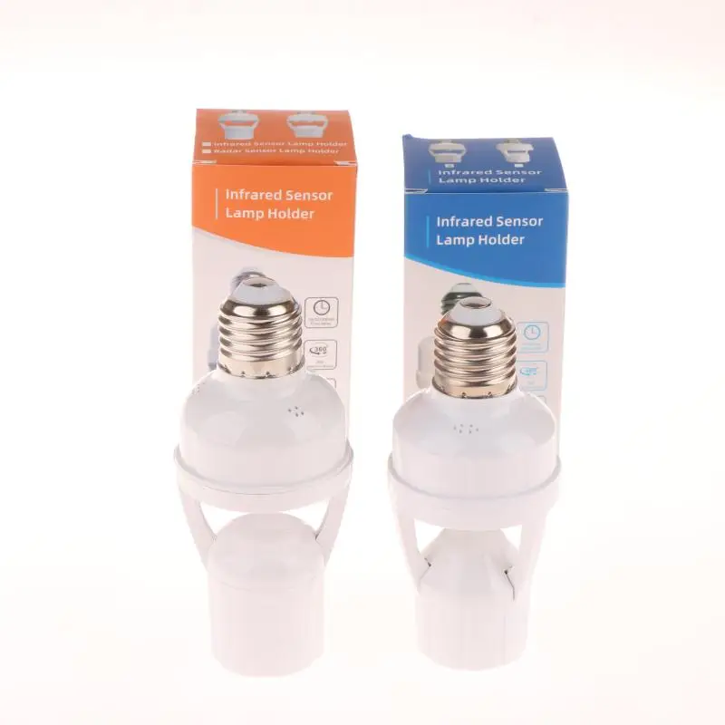 

E27 Socket Converter With PIR Motion Sensor LED Lamp Base Intelligent Switch Light Bulb Holder AC 85-265V Dimming Delay Control