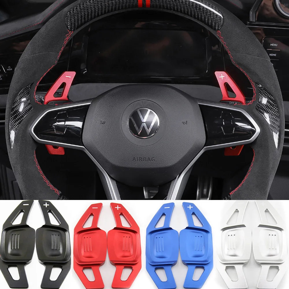 Shift Paddle For Volkswagen 2022 Touareg Tiguan R-Line Arteon Shooting Brake Golf VIII GTI Car Steering Wheel DSG Shifter Extend