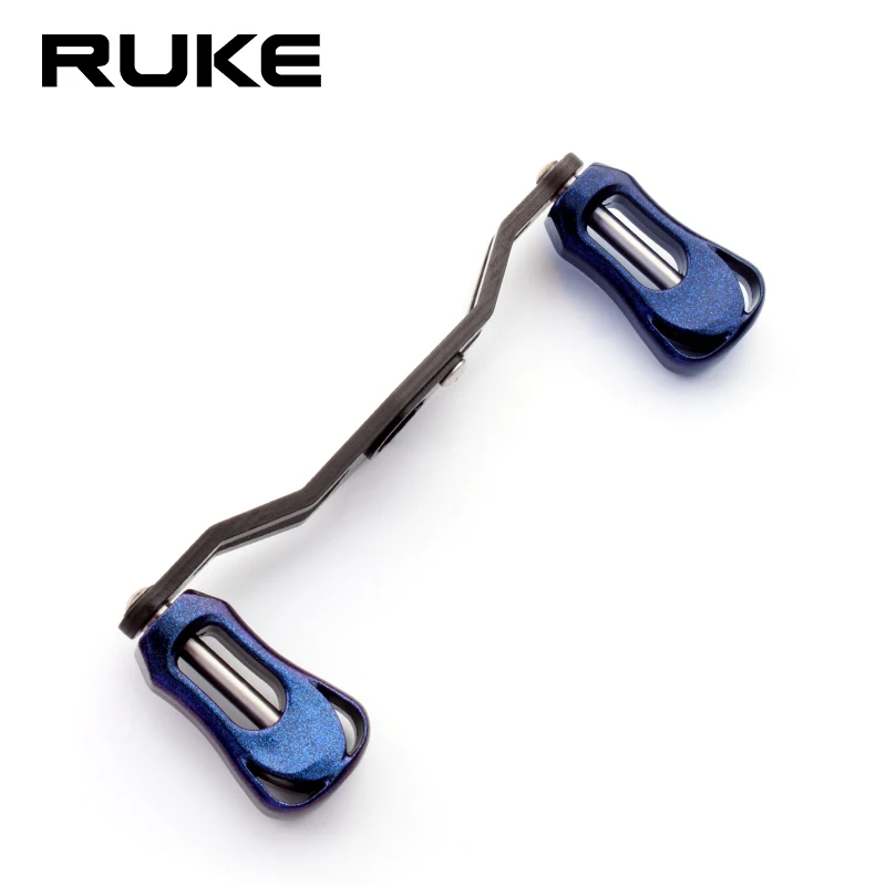 Ruke New Fishing Reel Handle Carbon Fiber Materails For D/Ab Length 105mm Hole Size 8*5/7*4mm For Casting Rocker DIY Weight 20g