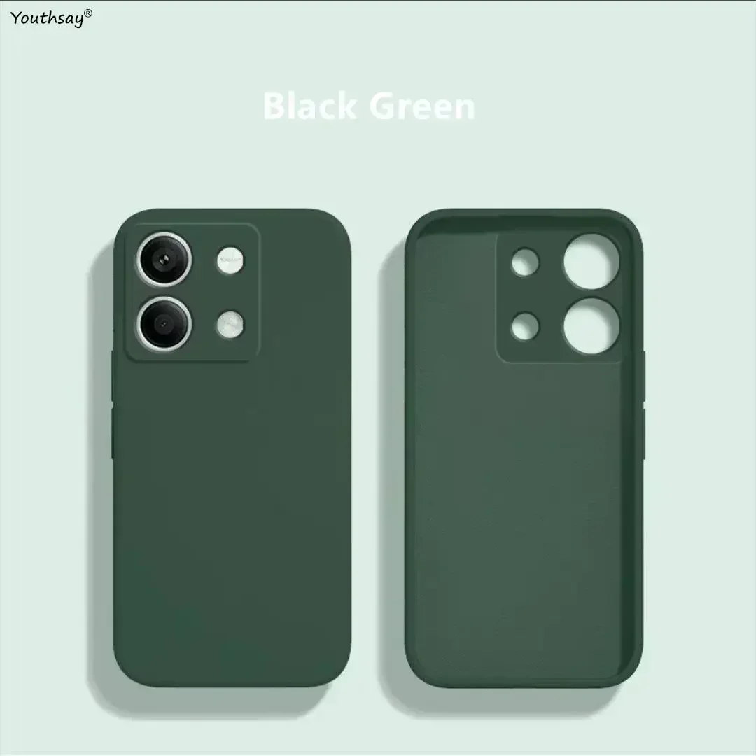 For Redmi Note 13 Pro Case Redmi Note 13 Pro Cover Funda Coque Original Liquid Silicone Soft TPU Phone Case Redmi Note 13 Pro
