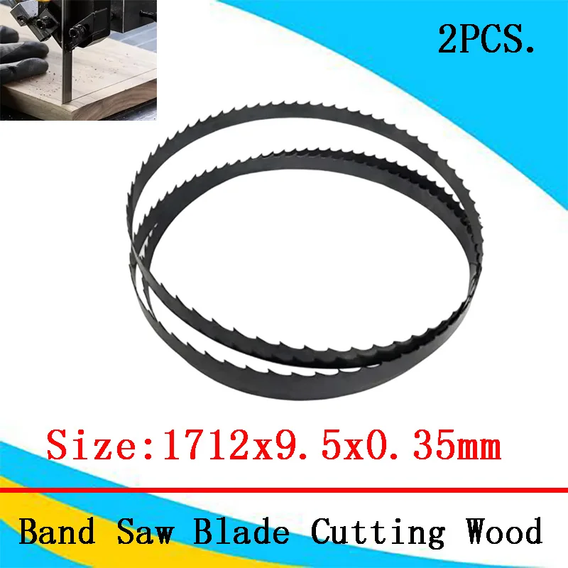 

2PCS Bandsaw Blades 1712 Bandsaw Blade 1712 9.5 0.35mm 6 TPI for Metabo Charnwood Draper Band Saw Cutting Wood Metal Cutting
