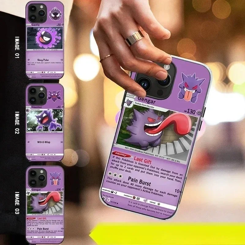 3D Anime Cartoon Cute P-Pokemon Charizard Blastoise Venusaur 3D illusion Case For iPhone 17 15 13 12 11 14 16 Pro Max Plus Cover