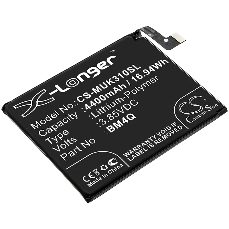 

Литий-полимерный аккумулятор для мобильных телефонов Xiaomi, 3.85V 4400mAh, совместимые модели: K30 Pro, K30 Pro 5G, M2004J11G